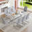 7-Piece Glass Top Dining Table Sets-852886370-852886372