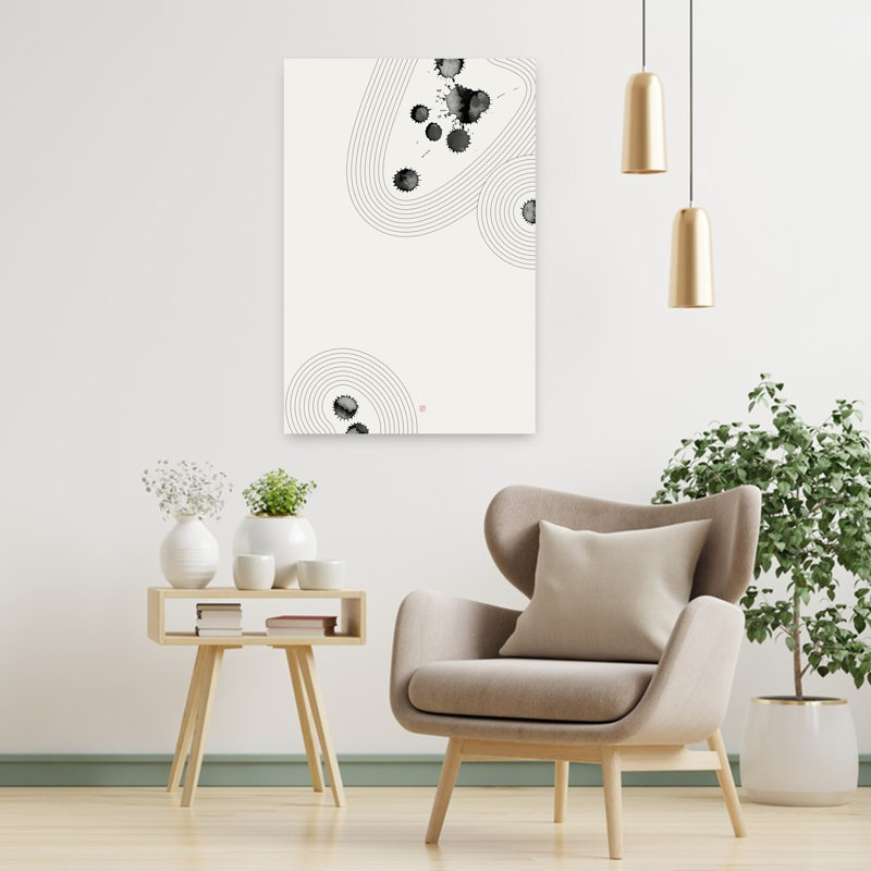 Contemporary Art Abstract Peaceful Serene Wall Art - Wrapped Canvas Print, 91.44 cm H x 60.96 cm W