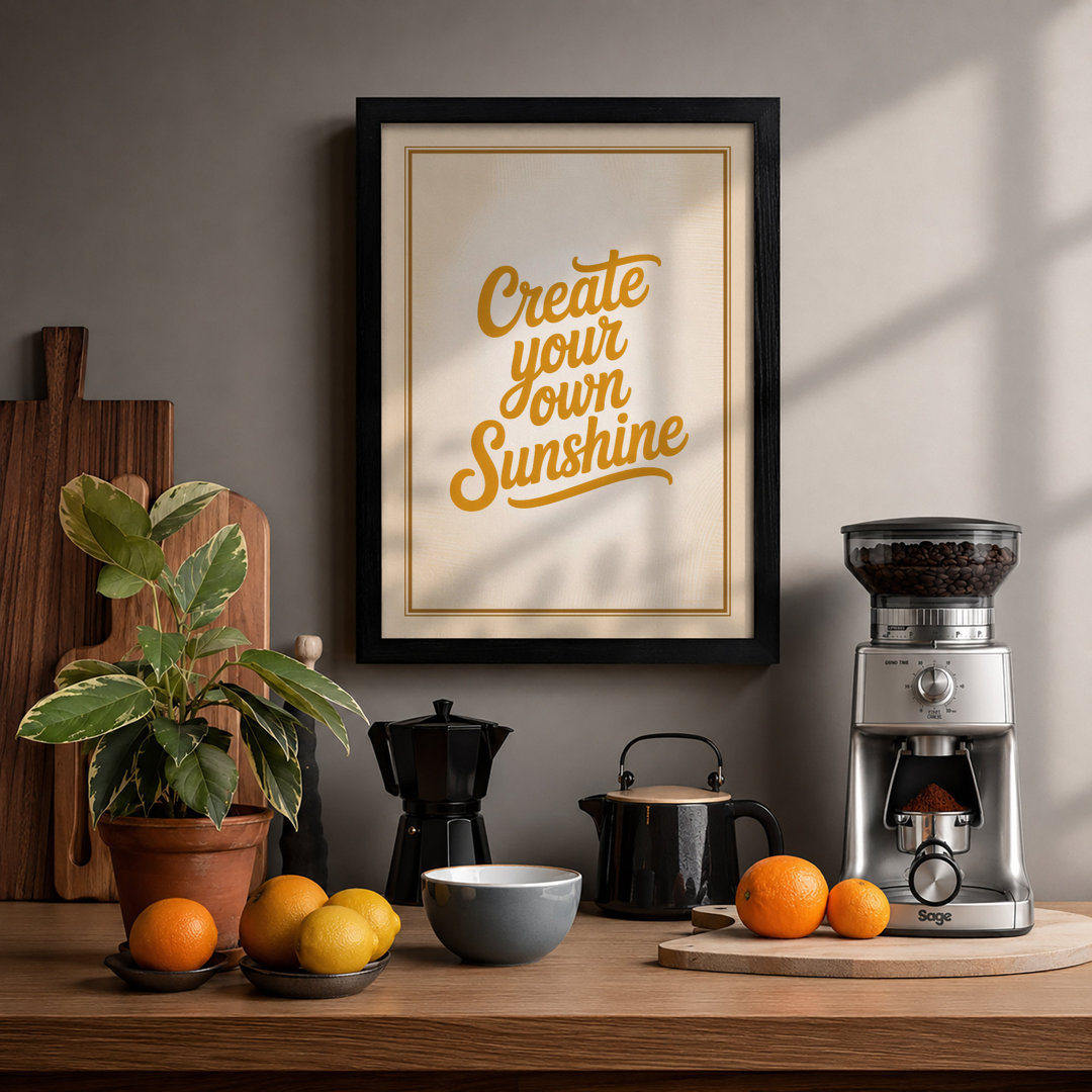 Create Your Own Sunshine Vintage - Framed Print