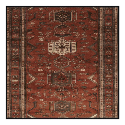 Tapis brun turc lavable à la machine
