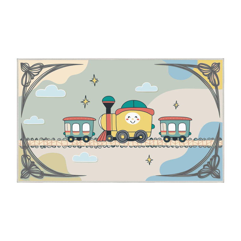 Tapis pour enfant Zoomie, Rectangulaire 2 pi x 3 pi