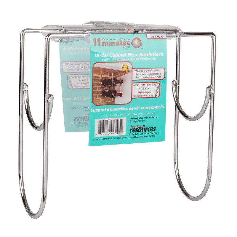 2 - Bottle Wine Bottle Rack, Chrome