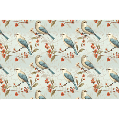 Literie florale oiseau