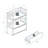 Solid Wood 2-tier Small Bookshelf With Drawer