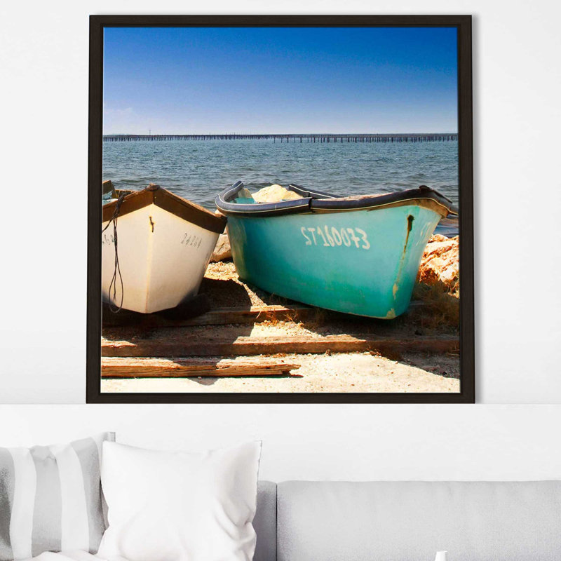 Brise-lames II par Danita Delimont - photographie, H 21,5 po x l 21,5 po x P 2 po, Cadre flottant espresso
