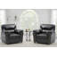 Ensemble de 2 chaises en simili cuir Kuopio