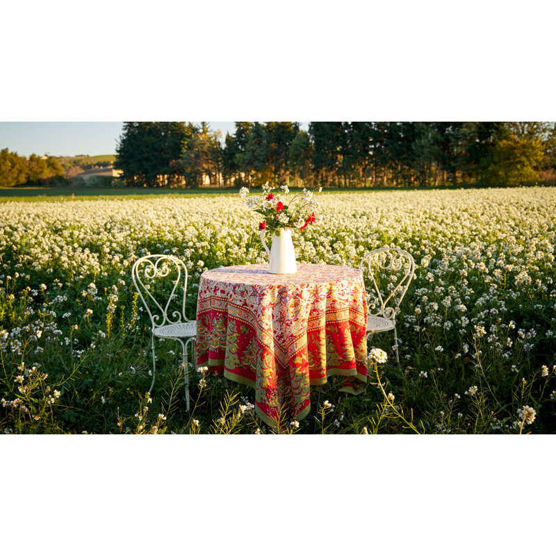 Noel Handmade Floral Tablecloth, 59" x 59"