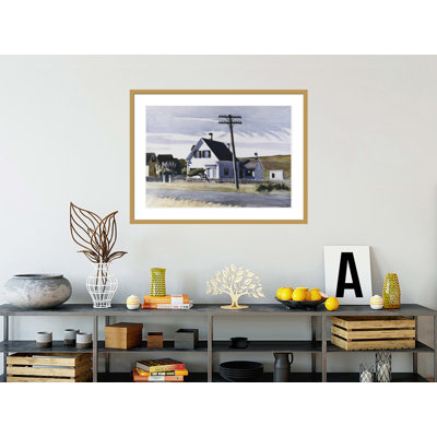 Maison lombaire par Edward Hopper, impression giclée encadrée