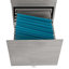 Classeur vertical à 2 tiroirs Techni Mobili - Rangement verrouillable sur roulettes, gris