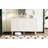 Minimalist Shoe Cabinet With 5 Solid Wood Legs, Sideboard Buffet Cabinet With Fluted Doors, Large 4-Door Storage Cabinet With Adjustable Shelves-114198433