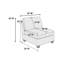 Chaise sans accoudoirs en tissu 1pc-1486206428