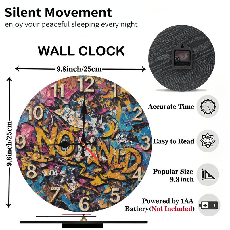 Horloge abstraite No Bond