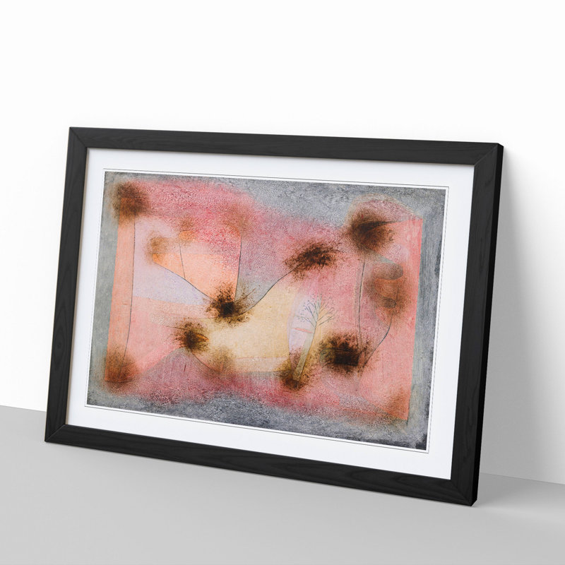 Hardy Plants by Paul Klee - Picture Frame Painting, Black Framed, 27cm H x 36cm W x 2cm D