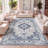 Yenovk Ornate Medallion Persian Blue/Gray Rug-44296914