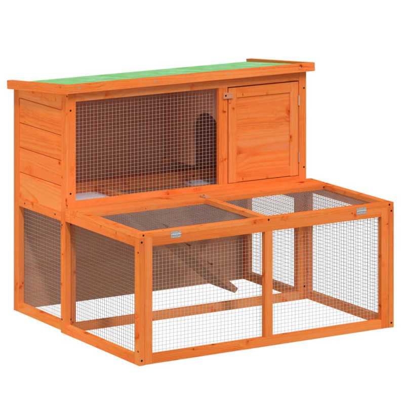 Cummington Small Animal Hutch, Brown/Green