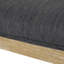Chaise d'appoint en bois d'hévéa gris anthracite