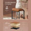 Ensemble de 2 tabourets de bar, hauteur comptoir
