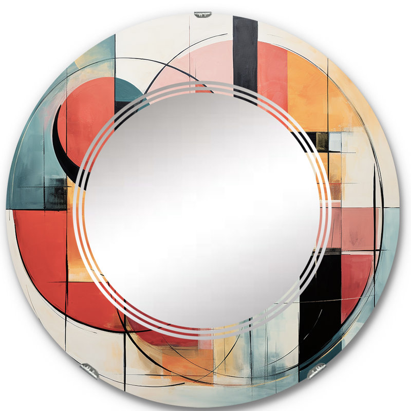 Miroir mural rond Anns, 24 po x 24 po