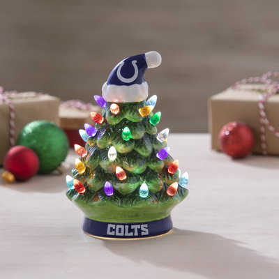 Arbre de Noël 8 po à DEL en céramique, Indianapolis Colts