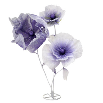 Giant Artificial Flower Decoration, Oversized Faux Bloom Stand for Events, Weddings, Parties, Home Decor & Photography Backdrops