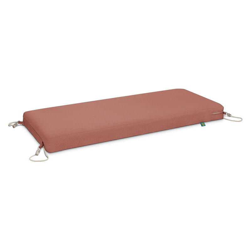 DUCKCOVERS All-Weather Outdoor Bench Cushion, Cedarwood, 3" H x 59" W x 18" D 