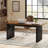 63-Inch Wooden Computer Desk, Modern Home Office Executive Desk