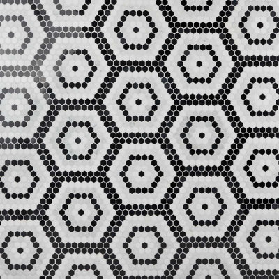 Juno Honeycomb 1" Hexagon Polished Marble Mosaic Tile