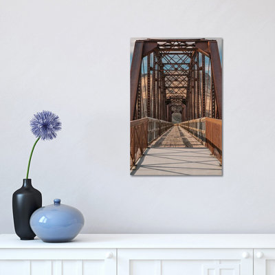 Guffey Bridge 120 Years Old by Louis Ruth - Wrapped Canvas Print