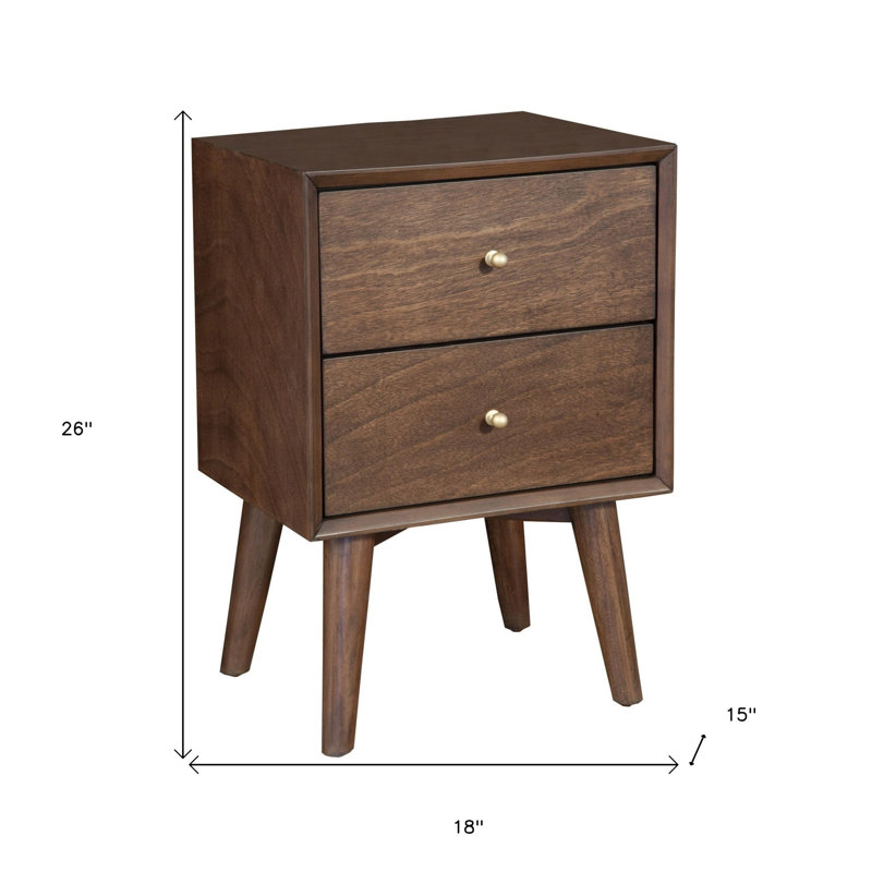 Table de chevet 2 tiroirs Century