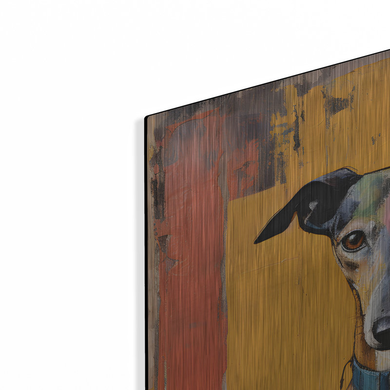 Lark Manor ™ «Greyhound 1» par Sean Parnell, art mural en métal, H 48 po x l 48 po