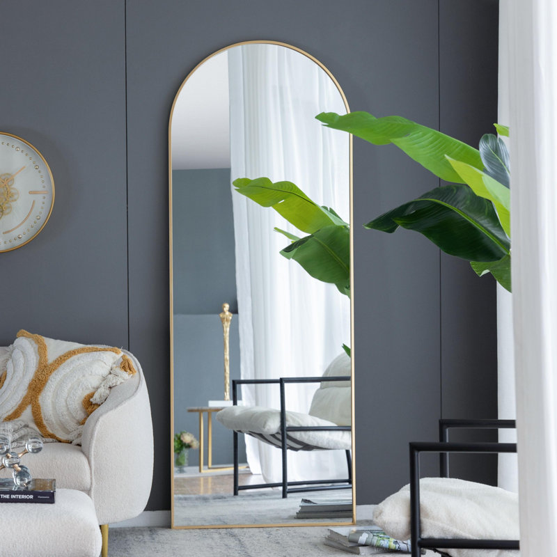 Modern Minimalist Body Mirror, Gold