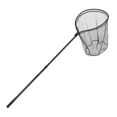 Filet de pêche, filets d'atterrissage avec poignée télescopique, équipement de pêche portatif en aluminium léger 6063, PVC recouvert de nylon, durable et facile à pêcher, ouverture de filet de 26 pouces pour poissons-appâts d'eau salée