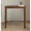 Table de bar italienne italienne en noyer noir