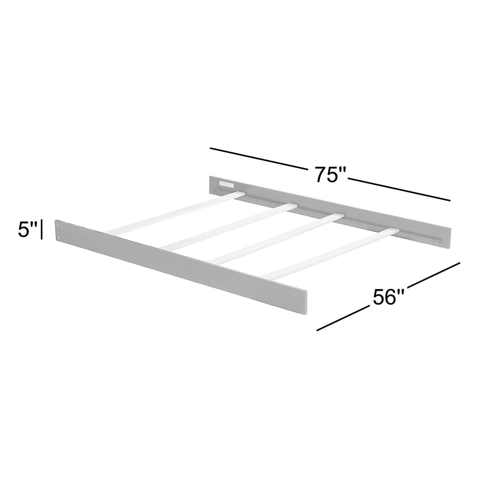 Conrad Full Bed Rails, White