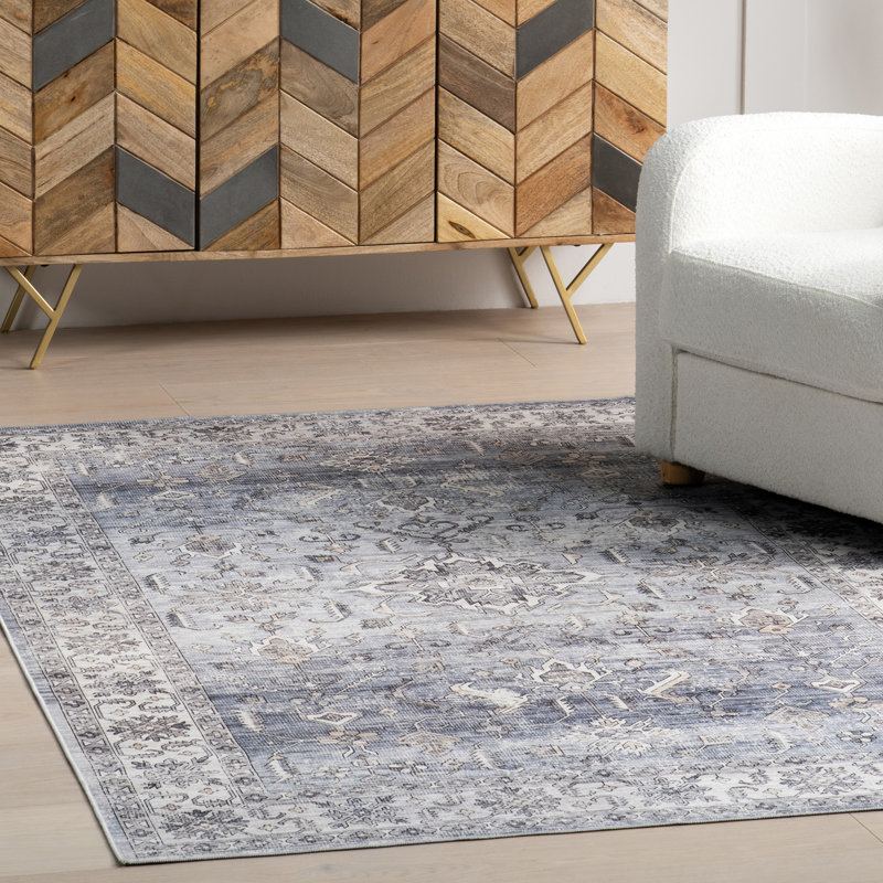 Britt Persian SplashGuard Machine Washable Area Rug, Rectangle 8' x 10'
