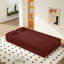 Canapé-lit moderne de 78,7 po avec 2 coussins pour le salon à petit pas, canapé-lit convertible en tissu rembourré de mousse, matelas pliant, aucun assemblage requis-1241303053