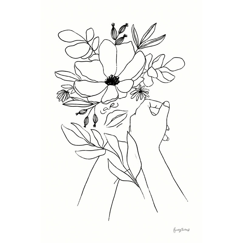 «Rooted II BW» par Becky Thorns - reproduction, H 18 po x l 12 po, Toile tendue