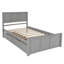 Lit plateforme simple avec rangement Duluth