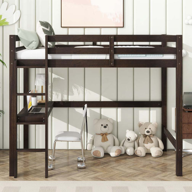 Lit simple avec tête de lit et pied de lit, lit simple en bois d'hévéa avec cadre de maison, gris clair