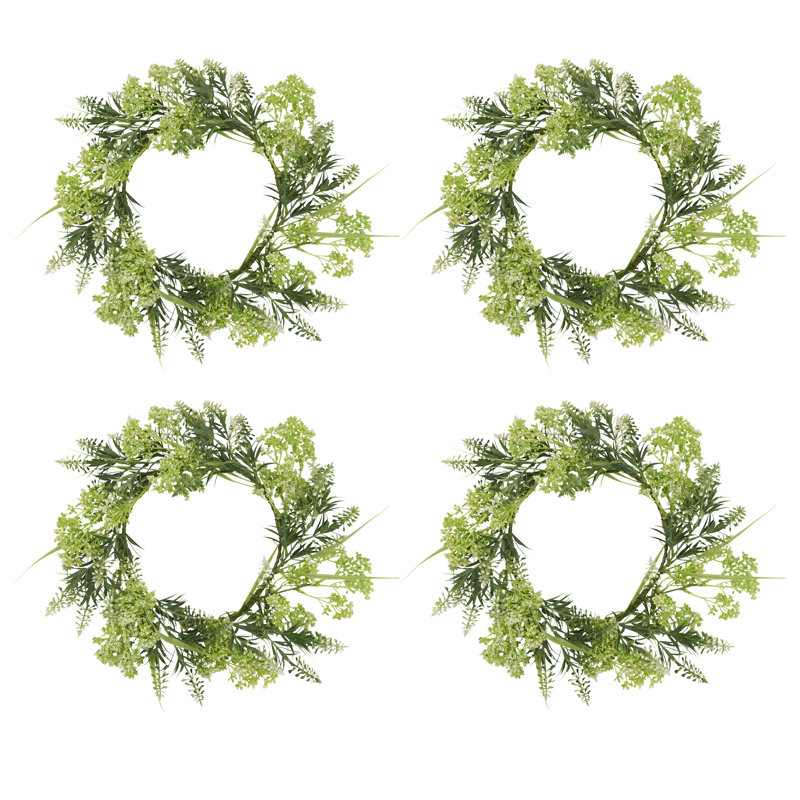 Couronne florale mixte (ensemble de 4)