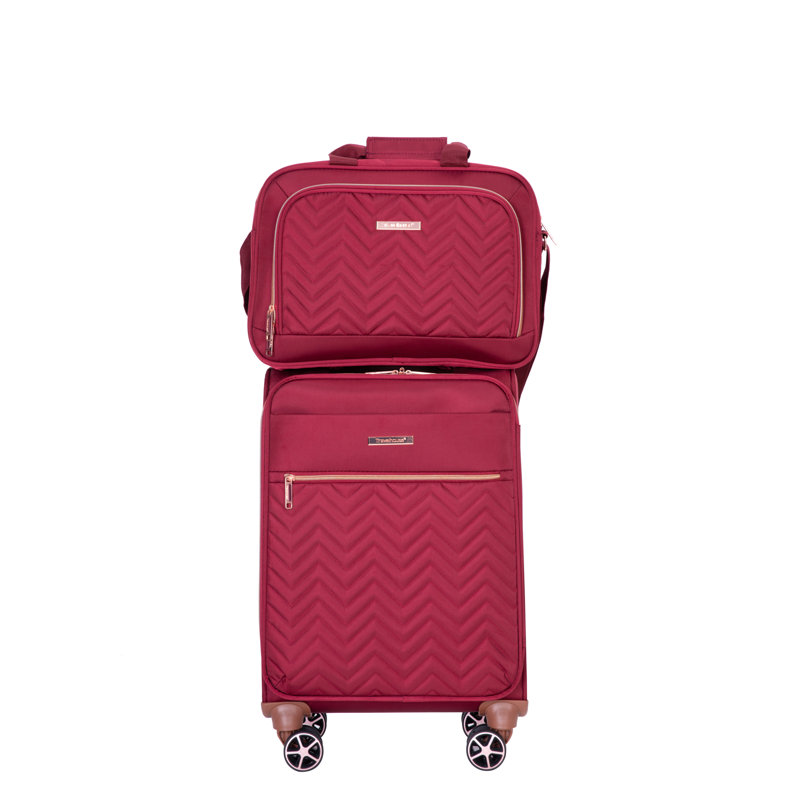 Ensemble de 4 pièces (16/20/24/28), Valise à roulettes Softshell Ensembles de bagage Terylene Valise durable
