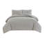 Ensemble d'édredon réversible en microfibre hypoallergénique gris Oxford_Bibb 3 pièces -97851816