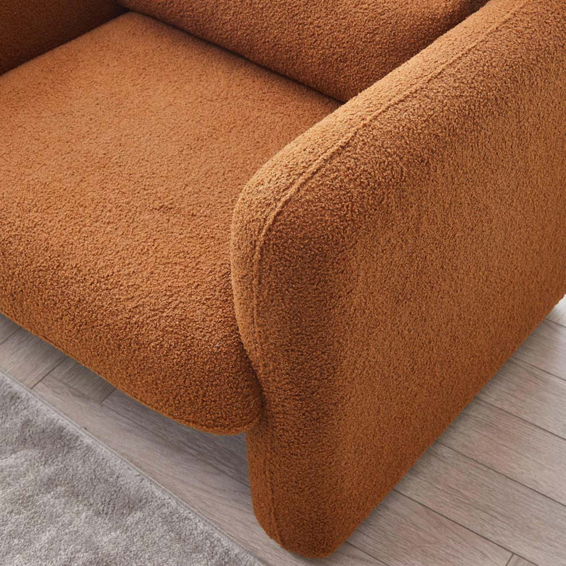Fauteuil large 33,86 po Vicky, Polyester orange