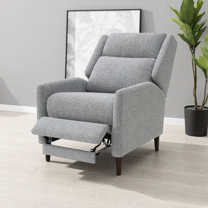 Fauteuil inclinable Timeless Mid-Century Modern, Gris