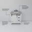Ensemble de meuble-lavabo simple avec robinet l 30 po x P 22 po Marsyas-87289778-87289779