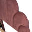 EU Single (90X200cm) Scalloped Shell Bed, Glam Upholstered Platform Frame, Burgundy & Beige Velvet-1608467012