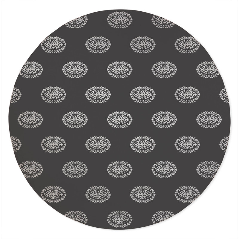 Maddy Non Slip Outdoor Rug, Round 5'