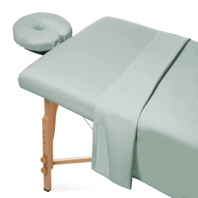 Ensemble de draps 3 pièces pour table de massage en microfibre
