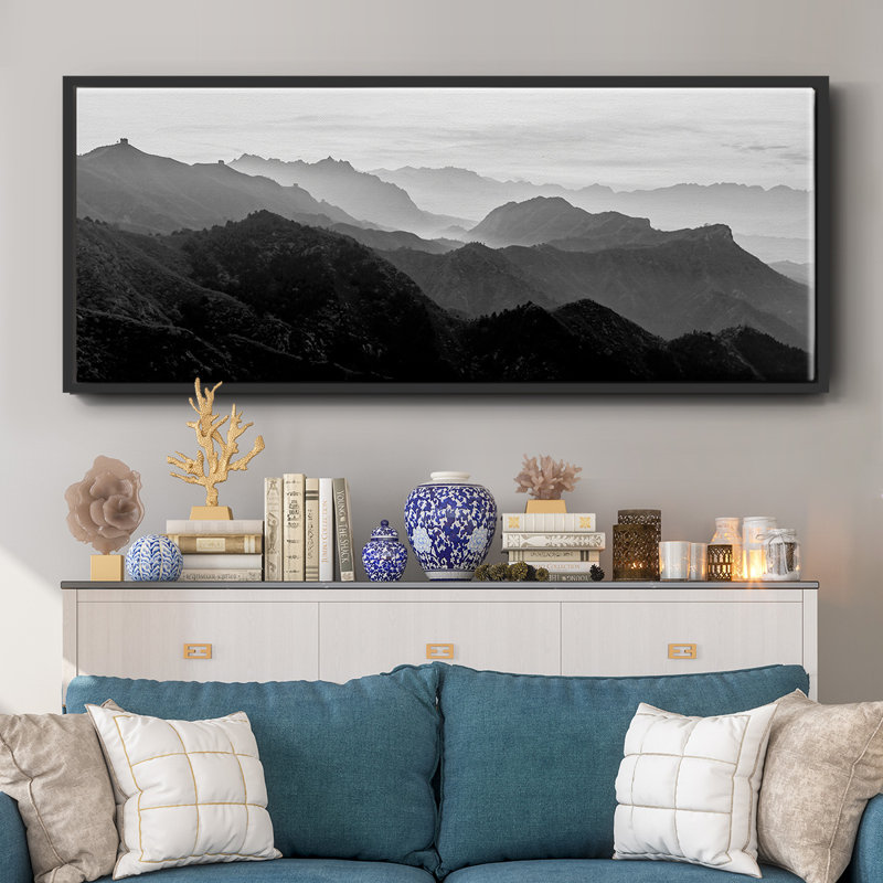 Jinshanling Mountains- Framed Canvas