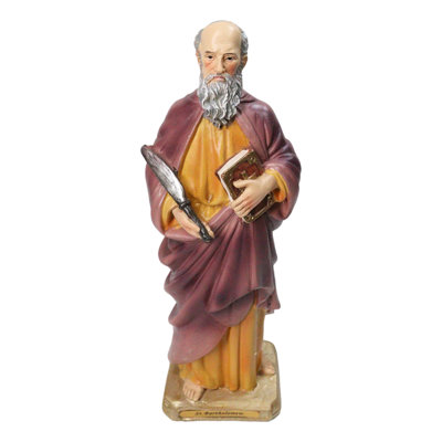 Christian Apostle Disciple of Jesus Saint Bartholomew Martyr Figurine 8"H